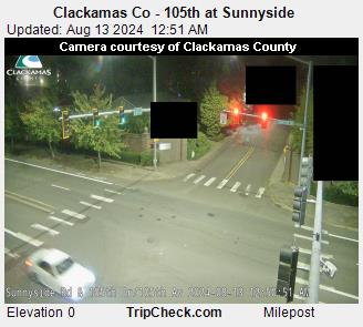 Traffic Cam Clackamas Co - 105th at Sunnyside